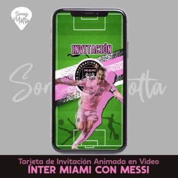 Invitaci N Cumplea Os Messi F Tbol Inter Miami