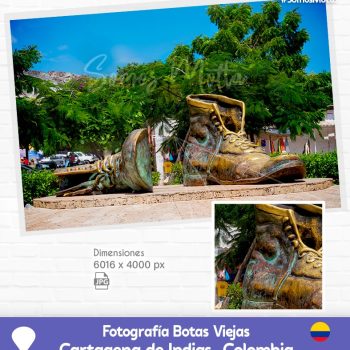 Fotografía Botas Viejas de Bronce Cartagena de Indias Colombia