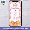TARJETA DE INVITACIÓN ANIMADA DE PRINCESA MINNIE