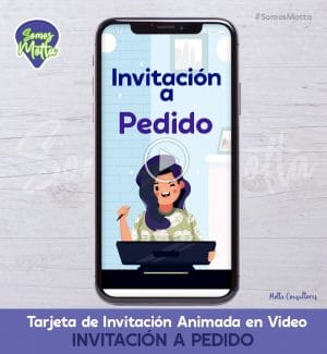 TARJETA DE INVITACIÓN DIGITAL ANIMADA A PEDIDO