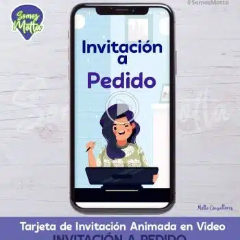 TARJETA DE INVITACIÓN DIGITAL ANIMADA A PEDIDO