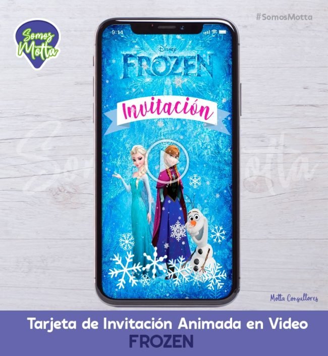 TARJETA DE INVITACIÓN ANIMADA DE FROZEN