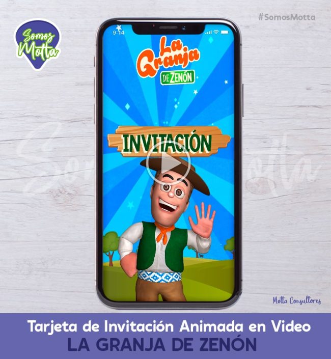 TARJETA DE INVITACIÓN ANIMADA DE LA GRANJA DE ZENÓN