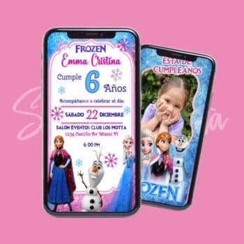 Video Invitación de Frozen Personalizada - ¡Lista para Enviar!
