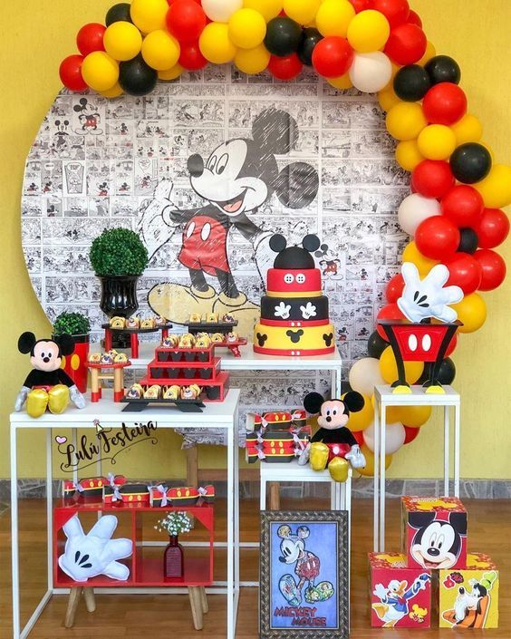 Christchurch para castigar compensar Ideas Decoración Fiesta de Mickey Mouse - Somos Motta
