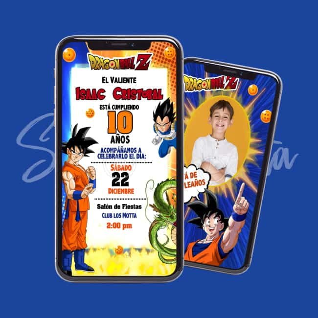 Invitación de Cumpleaños de Goku en Video ¡Lista para Enviar!