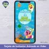 TARJETA DE INVITACIÓN DIGITAL DE BABY SHARK CON FOTO - Imagen 2