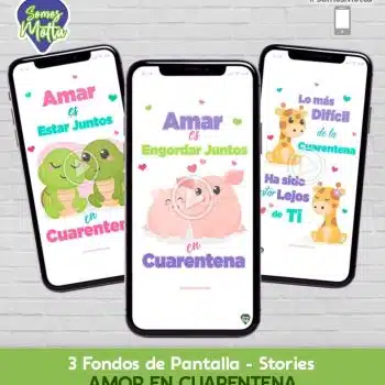 Fondos de Pantalla Animados Amor en Cuarentena Gratis