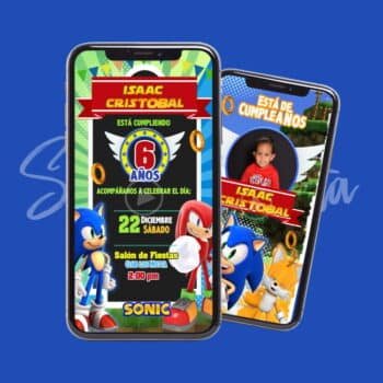 Video Invitación de Sonic Personalizada - ¡Lista para Enviar!