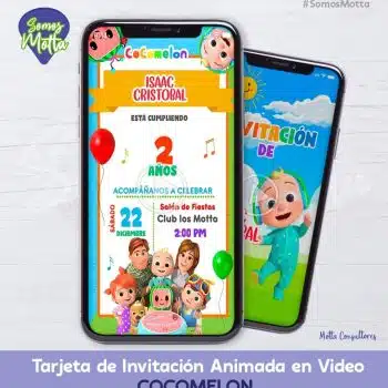 TARJETA DE INVITACIÓN DIGITAL COCOMELON