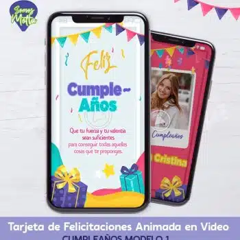 TARJETA DE FELICITACIONES DE CUMPLEAÑOS 1