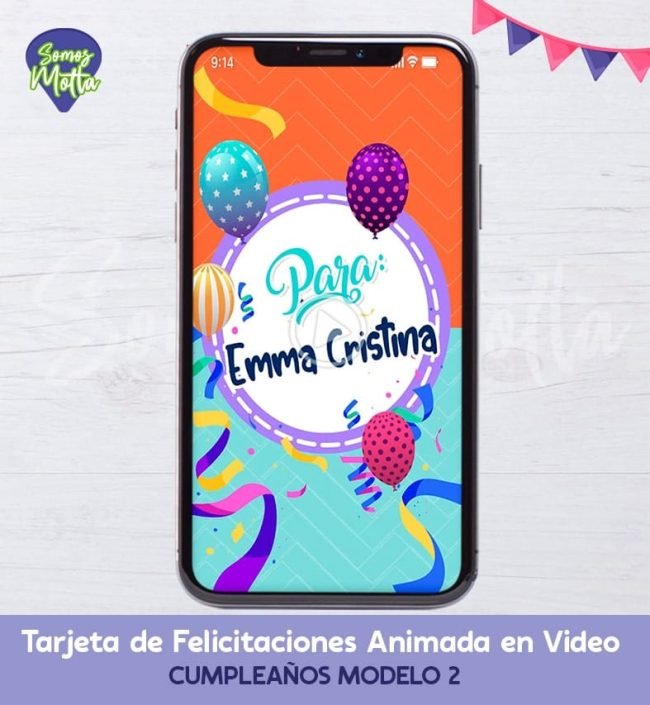 TARJETA DIGITAL DE FELICITACIONES DE CUMPLEAÑOS 2