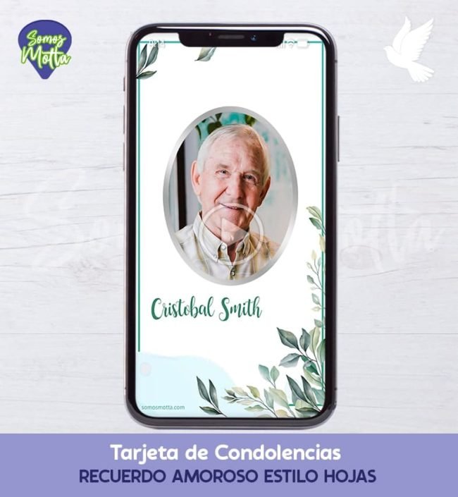 TARJETA DE CONDOLENCIAS Y AGRADECIMIENTO