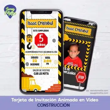 TARJETA DE INVITACIÓN DE CONSTRUCCIÓN