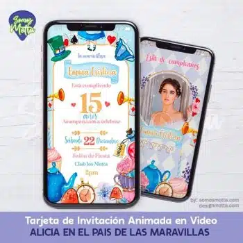 INVITACIÓN ALICIA EN EL PAÍS DE LAS MARAVILLAS