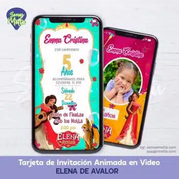 TARJETA DE INVITACIÓN ELENA DE AVALOR