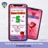 TARJETA INVITACIÓN PJ MASKS NIÑA HÉROES EN PIJAMA
