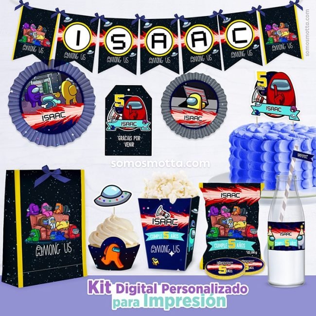 KIT IMPRIMIBLE DE FIESTA AMONG US IMPOSTOR