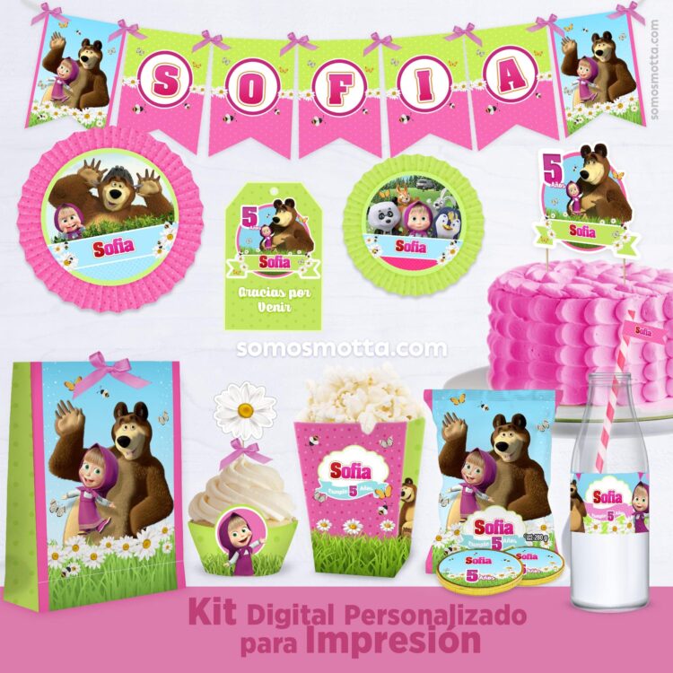 Kit imprimible candy bar La Vaca Lola Animada para fiestas y cumpleaños