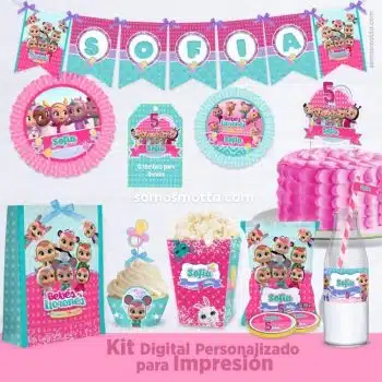 KIT IMPRIMIBLE DE FIESTA BEBÉS LLORONES