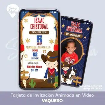 INVITACIÓN DIGITAL DE VAQUEROS