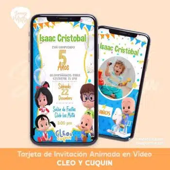 INVITACIÓN DIGITAL DE CLEO Y CUQUIN