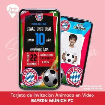 INVITACIÓN FC BAYERN MÚNICH FÚTBOL