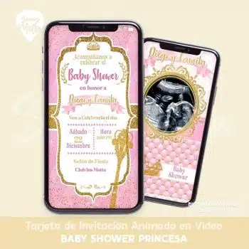 INVITACIÓN BABY SHOWER PRINCESA