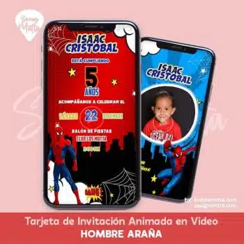 INVITACIÓN DIGITAL HOMBRE ARAÑA