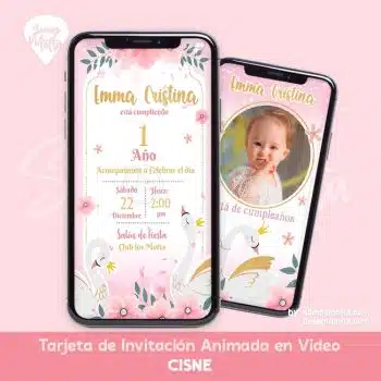 INVITACIÓN DIGITAL CISNE PRINCESA