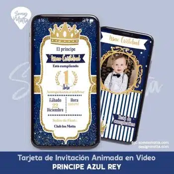 INVITACIÓN DIGITAL PRINCIPE AZUL REY