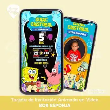 INVITACIÓN DIGITAL BOB ESPONJA