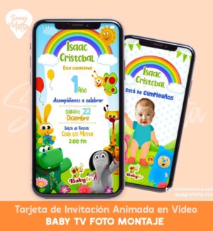 INVITACIÓN DIGITAL BABY TV MONTAJE