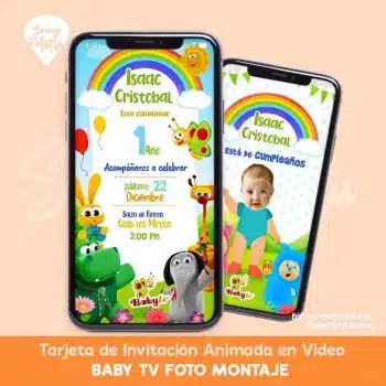 INVITACIÓN DIGITAL BABY TV MONTAJE