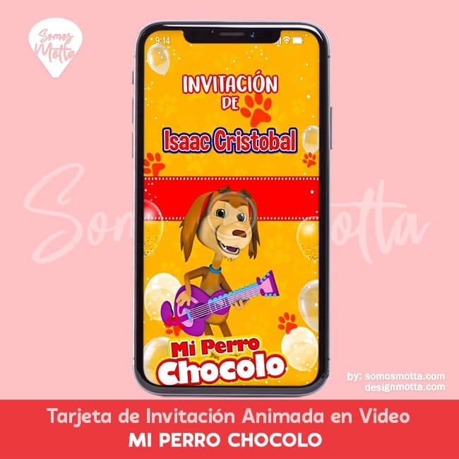 INVITACIÓN DIGITAL MI PERRO CHOCOLO