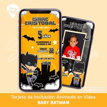 VIDEO INVITACIÓN BABY BATMAN