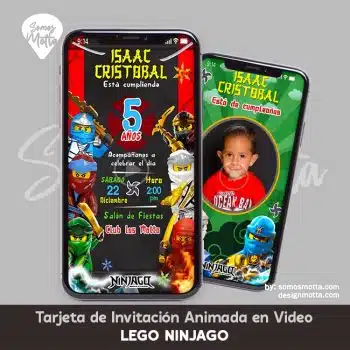 INVITACIÓN DIGITAL LEGO NINJAGO