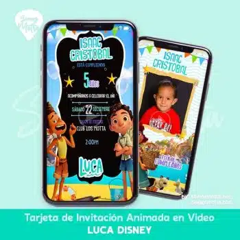 INVITACION DIGITAL LUCA DISNEY