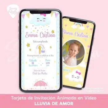 INVITACION DIGITAL LLUVIA DE AMOR ARCOÍRIS