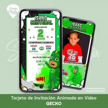 VIDEO INVITACIÓN GECKO HEROES PJ MASKS