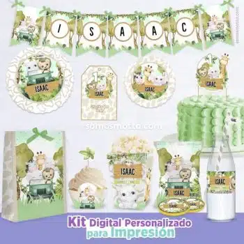 KIT IMPRIMIBLE DE FIESTA SAFARI JUNGLA