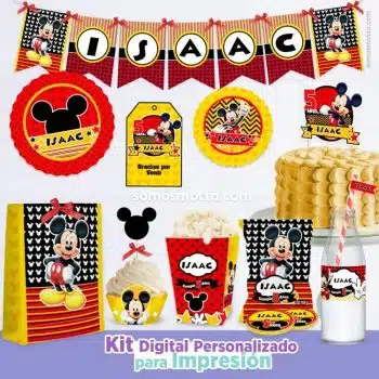 KIT IMPRIMIBLE DE FIESTA MICKEY MOUSE