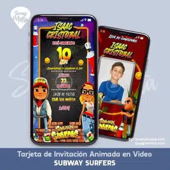 VÍDEO INVITACIÓN DE SUBWAY SURFER