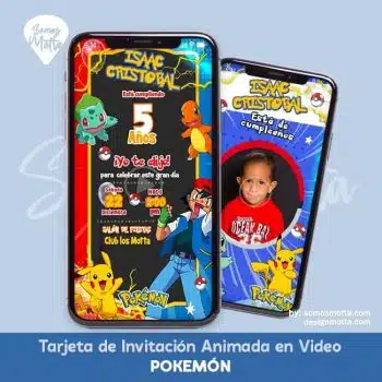 VIDEO INVITACIÓN DE POKEMON