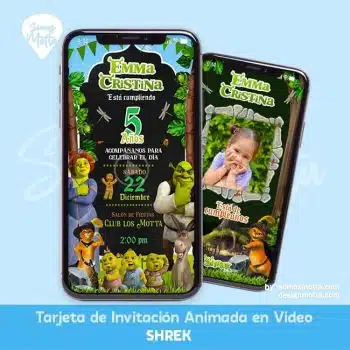 VIDEO INVITACIÓN DE SHREK Y FIONA