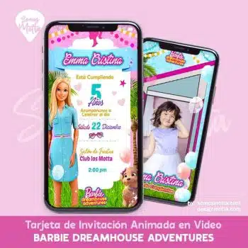 VIDEO INVITACIÓN BARBIE DREAMHOUSE ADVENTURES