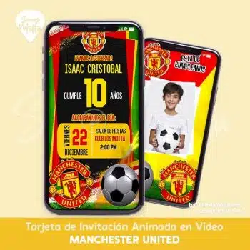 VIDEO INVITACIÓN MANCHESTER UNITED CUMPLEAÑOS