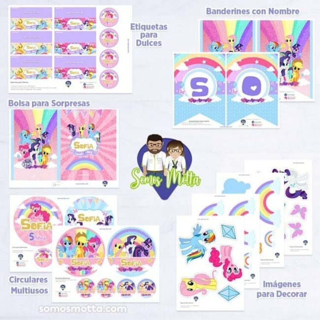 KIT IMPRIMIBLE MY LITTLE PONY