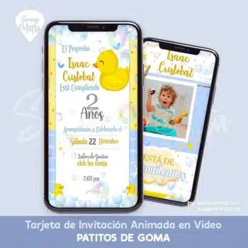 VIDEO INVITACIÓN PATITOS DE GOMA CUMPLEAÑOS