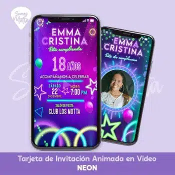 VIDEO INVITACIÓN NEÓN GLOW